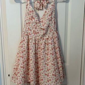 Princess Polly Floral Mini Dress in Pink and White